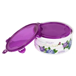 Klickdosen-Set "Hortensie", 5 Stück rund