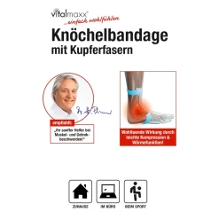 Knöchelbandage mit Kupferfasern