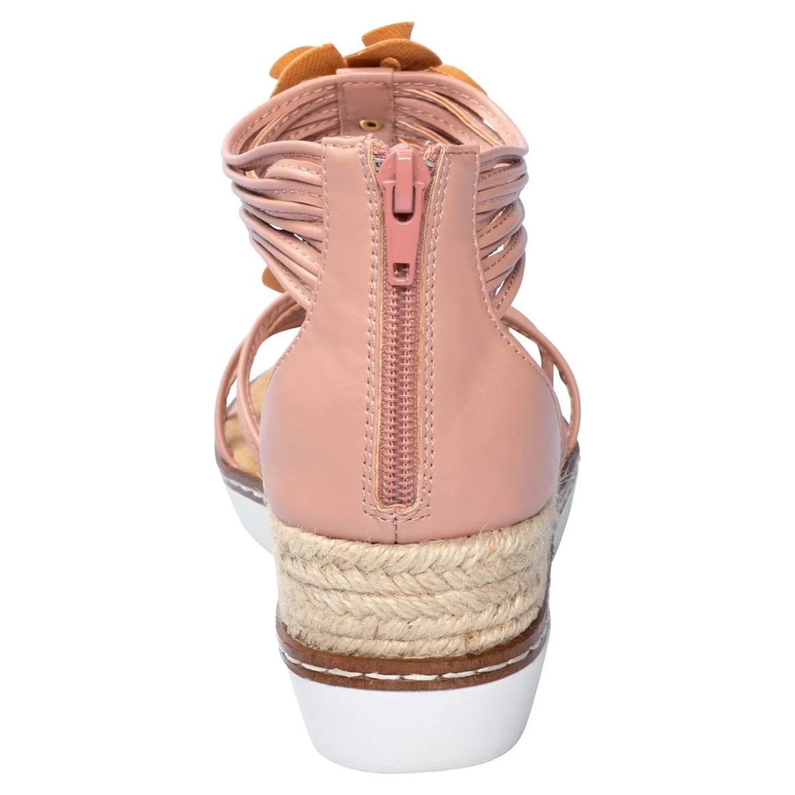 Knöchel-Sandalette "Blume" nude