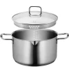 Kochtopf, Edelstahl Sanvito 1 x Topf, 1 x Deckel
