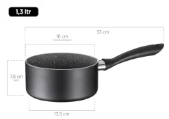 Kochtopf-Set, Aluminium Izar