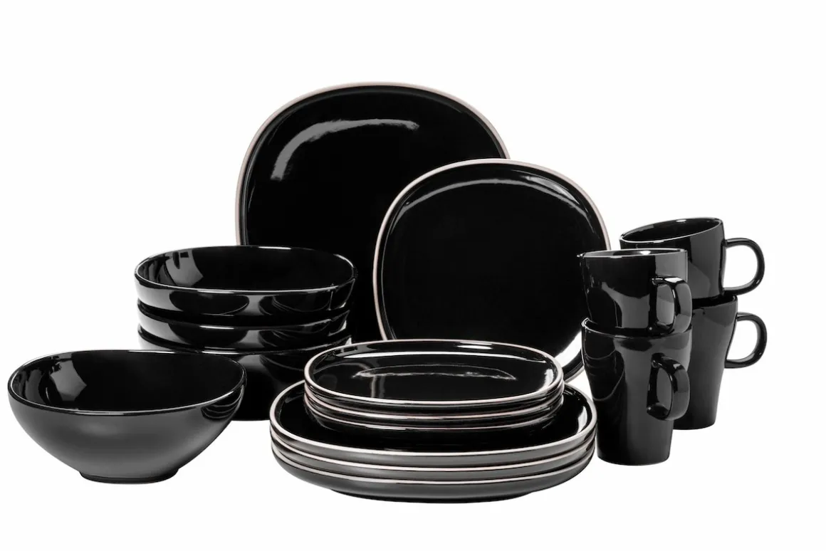 Kombiservice, Keramik Isora Schwarz