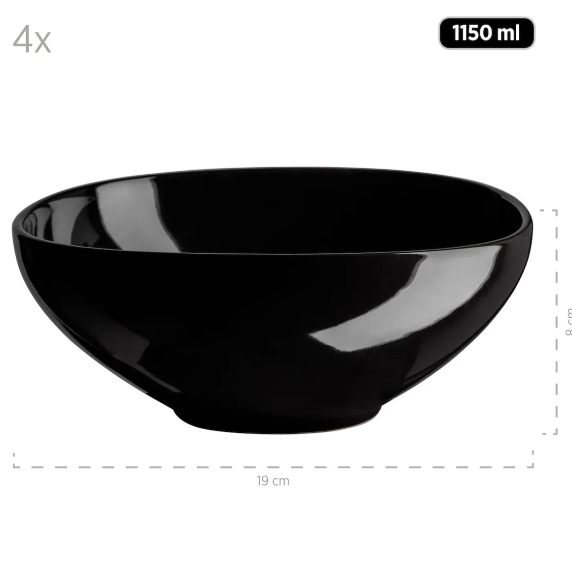 Kombiservice, Keramik Isora Schwarz