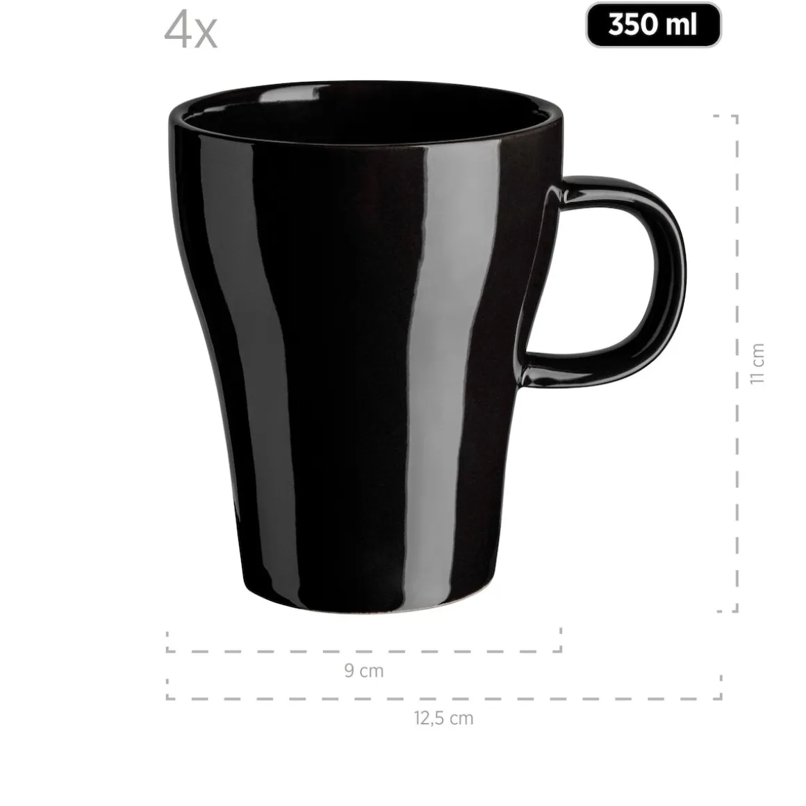 Kombiservice, Keramik Isora Schwarz