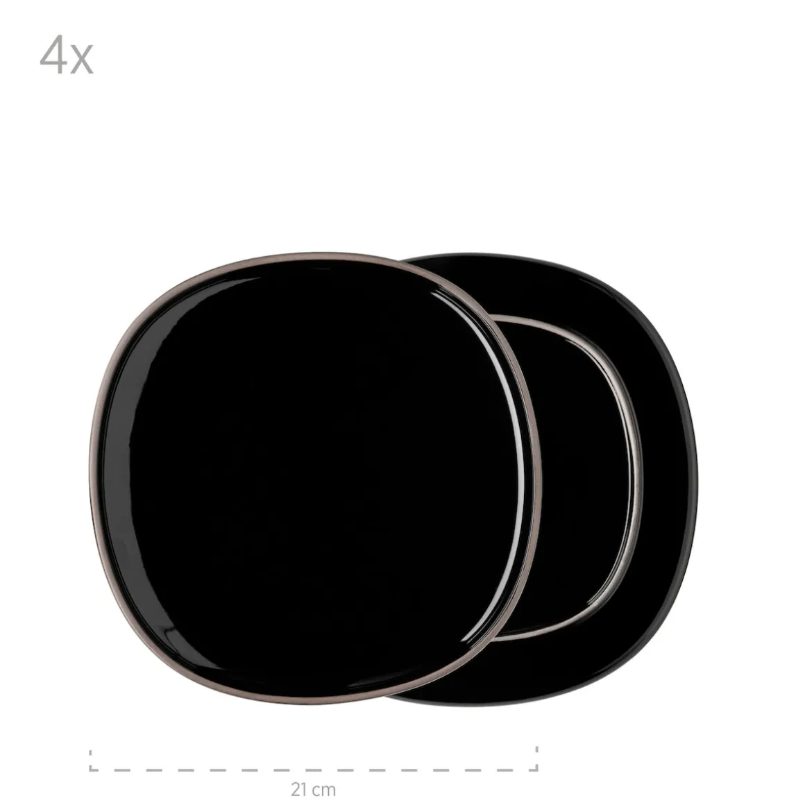 Kombiservice, Keramik Isora Schwarz