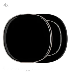 Kombiservice, Keramik Isora Schwarz