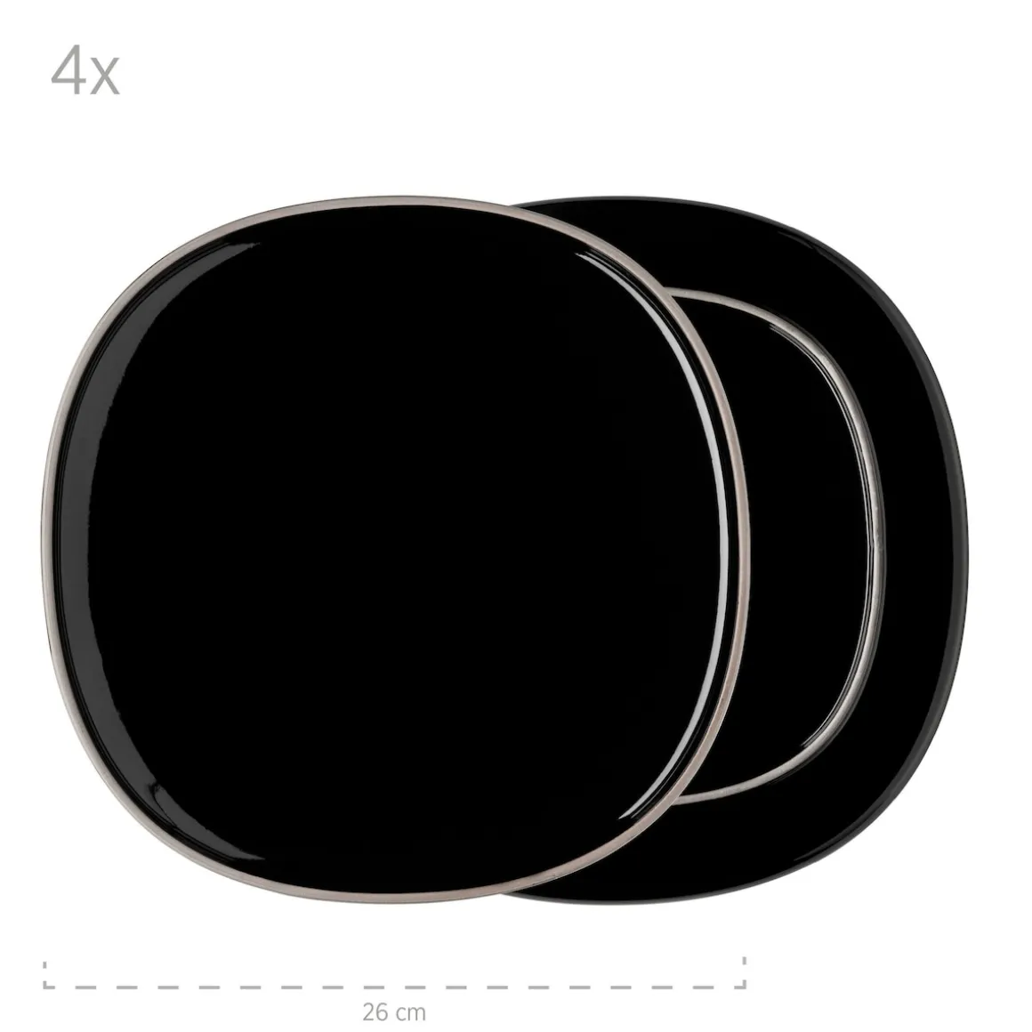 Kombiservice, Keramik Isora Schwarz