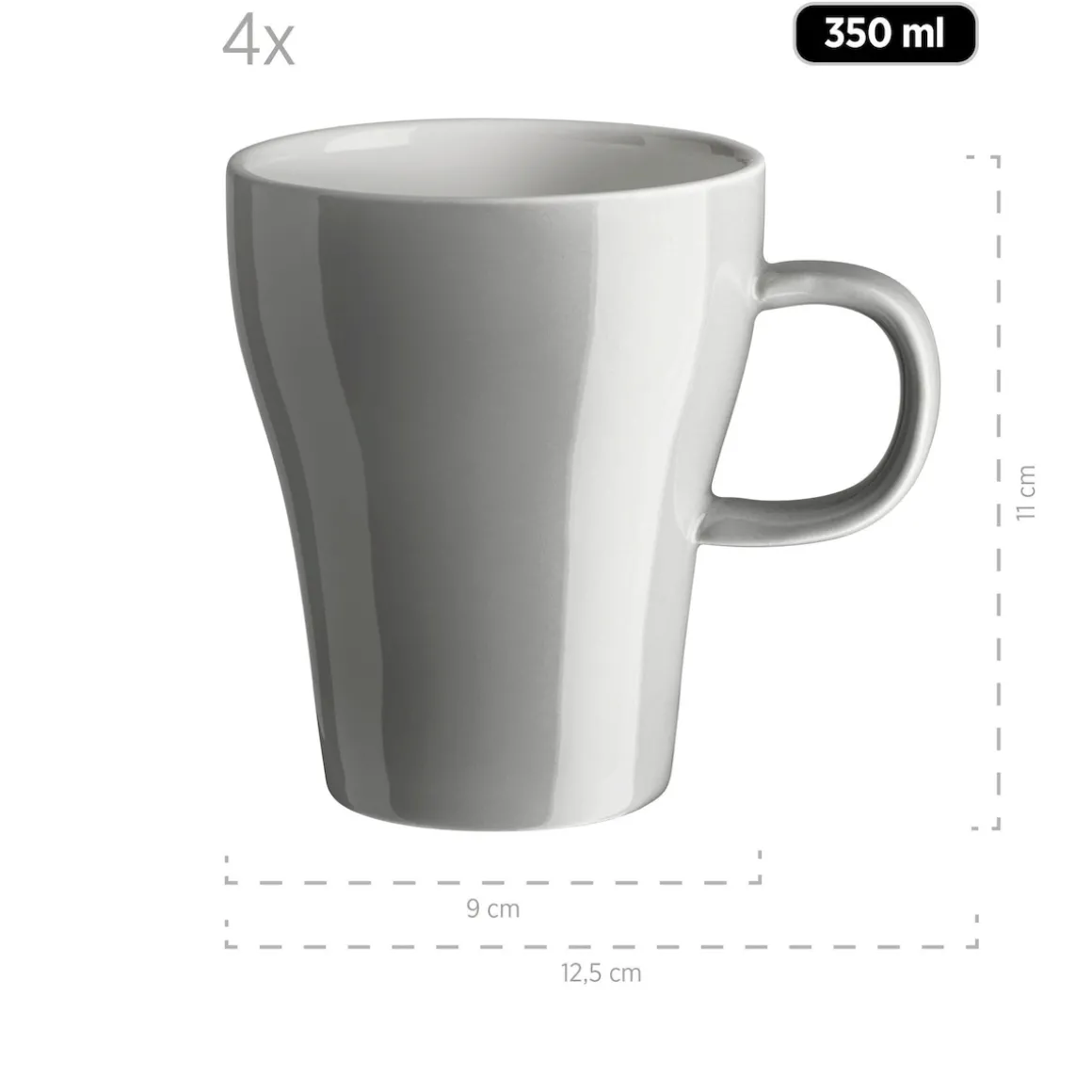 Kombiservice, Keramik Isora Grau