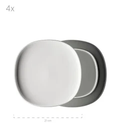 Kombiservice, Keramik Isora Grau