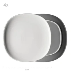 Kombiservice, Keramik Isora Grau