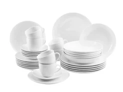 Kombiservice, Porzellan BARCA 6 x Speiseteller, 6 x Suppenteller, 6 x Dessertteller, 6 x Kaffeetasse, 6 Kaffeeuntertasse