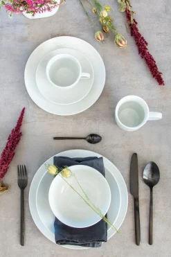 Kombiservice, Porzellan BARCA 6 x Speiseteller, 6 x Suppenteller, 6 x Dessertteller, 6 x Kaffeetasse, 6 Kaffeeuntertasse