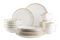 Kombiservice, Porzellan Pintar Beige / Braun