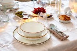 Kombiservice, Porzellan Pintar Beige / Braun