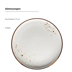 Kombiservice, Porzellan Pintar Beige / Braun