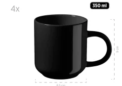 Kombiservice, Steinzeug ALENIA Schwarz