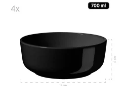 Kombiservice, Steinzeug ALENIA Schwarz