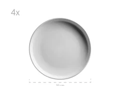 Kombiservice, Steinzeug ALENIA Weiß