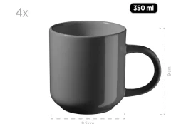 Kombiservice, Steinzeug ALENIA Grau