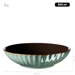 Kombiservice, Steinzeug Confino Petrol