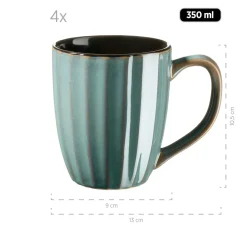 Kombiservice, Steinzeug Confino Petrol