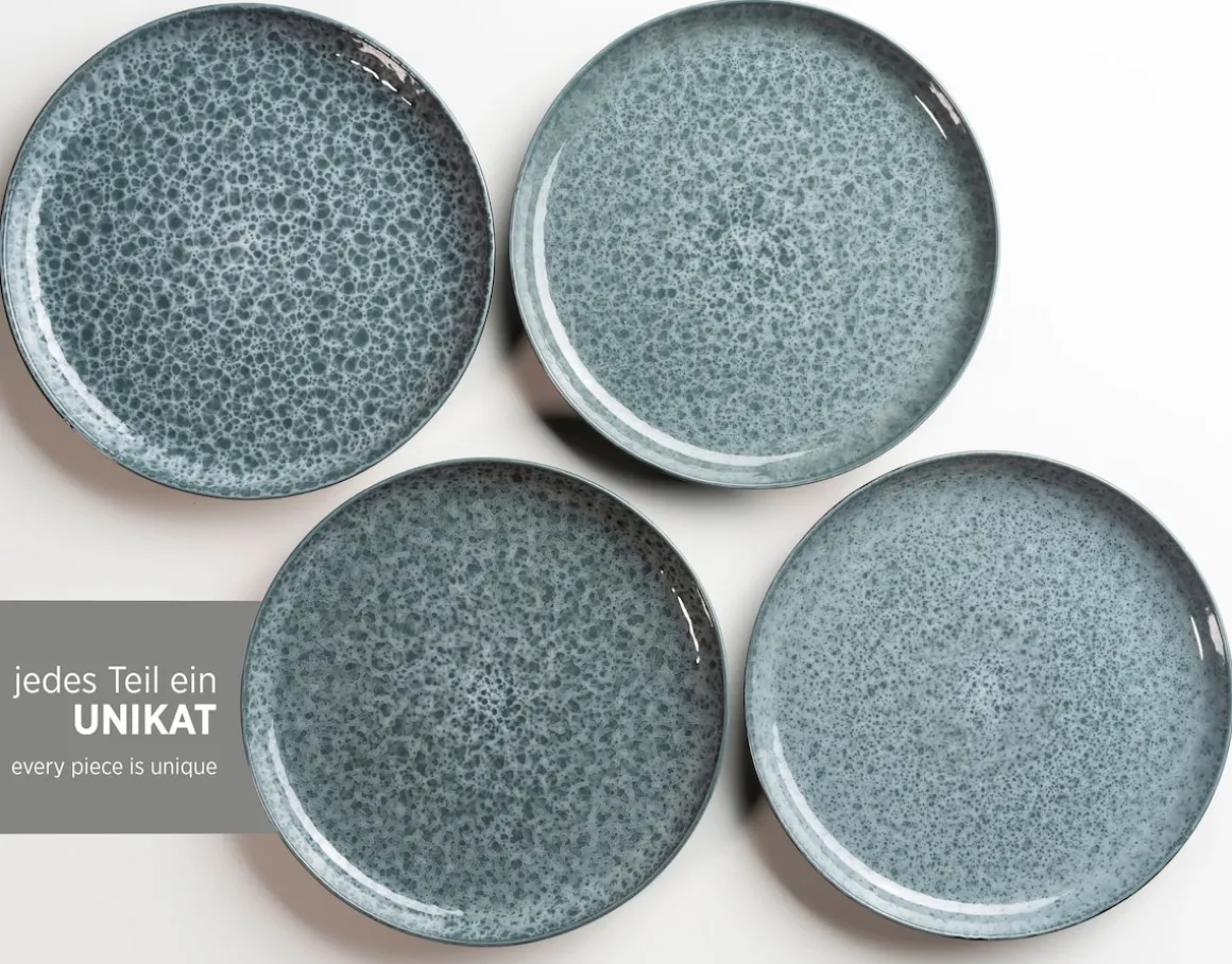 Kombiservice, Steinzeug Filippa Grün