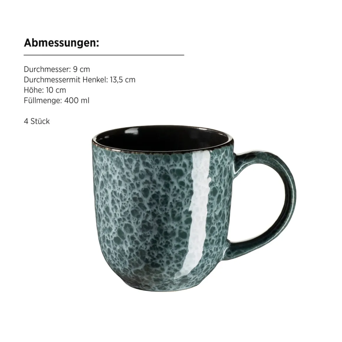 Kombiservice, Steinzeug Filippa Grün