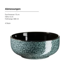 Kombiservice, Steinzeug Filippa Grün