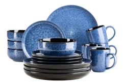 Kombiservice, Steinzeug Filippa Blau