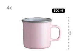 Kombiservice, Steinzeug Maila Petrol, Altrosa, Beige, Dunkelblau