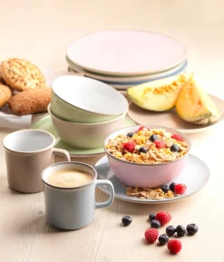 Kombiservice, Steinzeug Maila Rosa / Grau / Blau / Grün