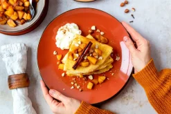 Kombiservice, Steinzeug METALLIC RIM Rot, Braun, Orange, Beige