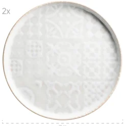 Kombiservice, Steinzeug Trad. Tiles Weiß