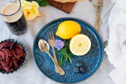 Kombiservice, Steinzeug Trad. Tiles Blau