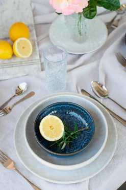 Kombiservice, Steinzeug Trad. Tiles Blau