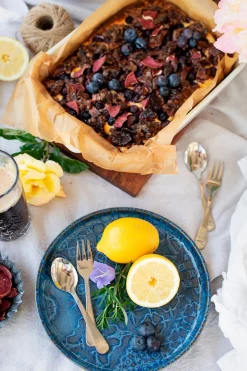 Kombiservice, Steinzeug Trad. Tiles Blau