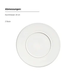 Kombiservice, Steinzeug Unico Weiß