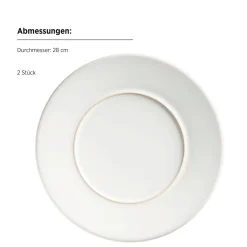 Kombiservice, Steinzeug Unico Weiß