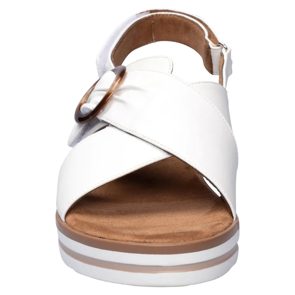 Komfort-Fashionsandale „Franka“ weiß