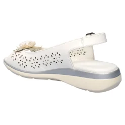 Komfort-Sandalette „Rose“ weiß