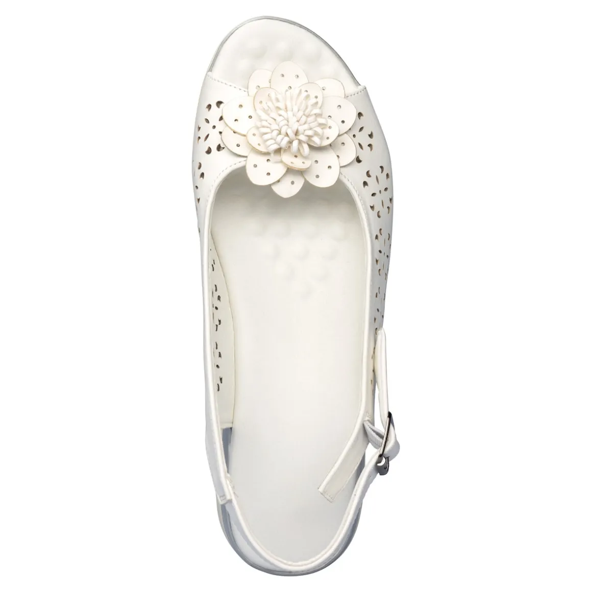 Komfort-Sandalette „Rose“ weiß
