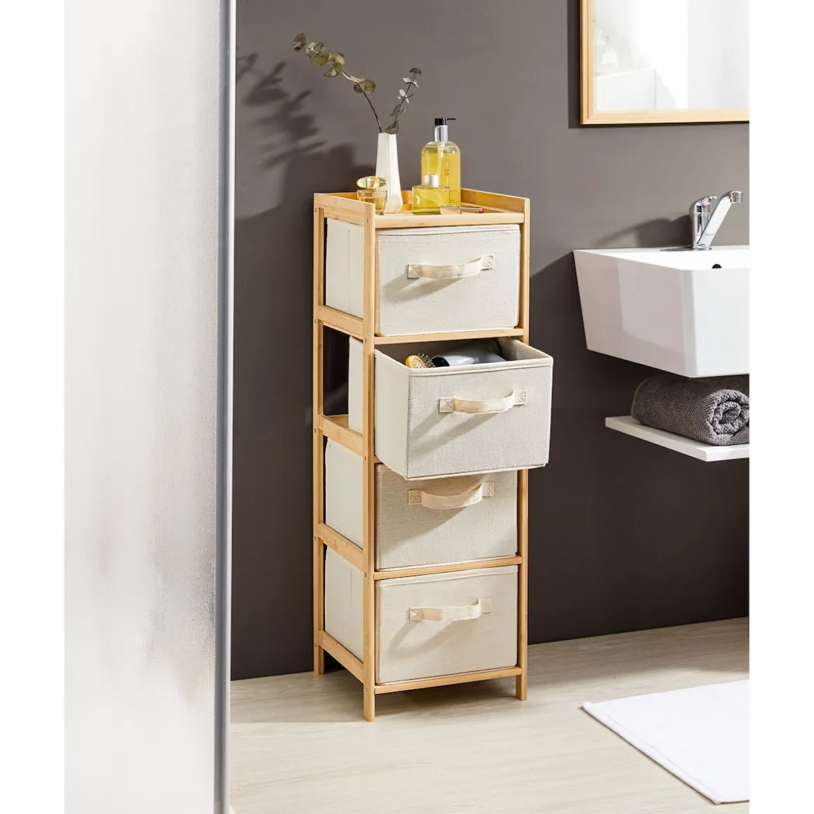 Kommode „Bambus“, schmal