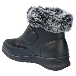 Kuschel-Klettstiefelette „Steffi“ schwarz