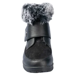 Kuschel-Klettstiefelette „Steffi“ schwarz