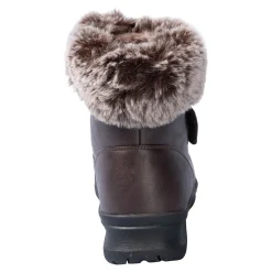 Kuschel-Klettstiefelette „Steffi“ schokobraun