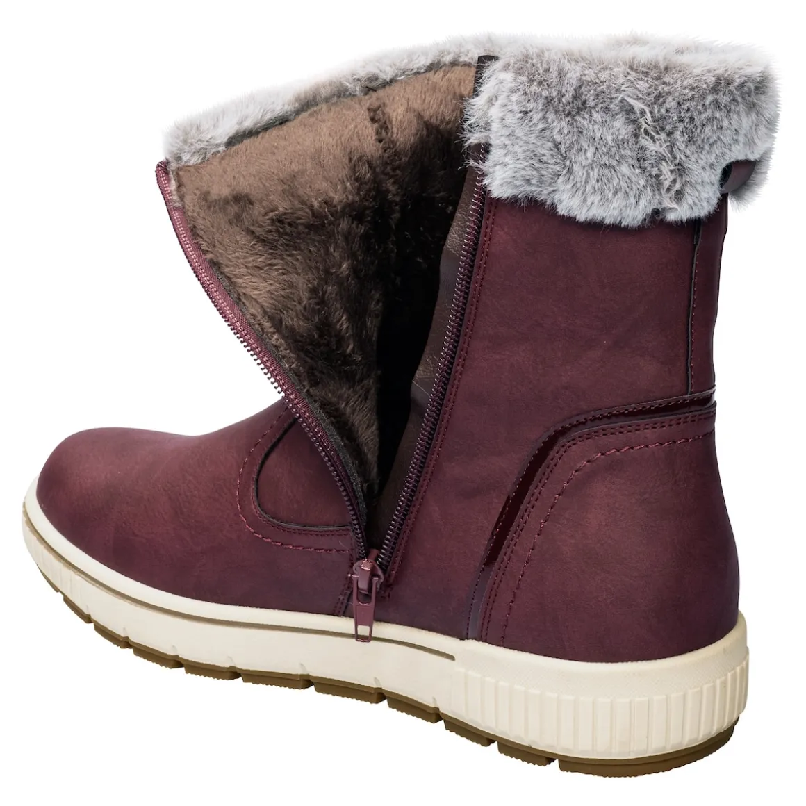 Kuschelstiefel „Florine“ bordeaux