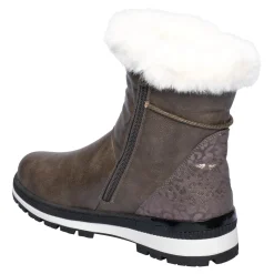 Kuschelstiefel "Katharina" mit Wolle taupe