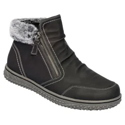 Kuschel-Stiefelette „Carmen“ schwarz