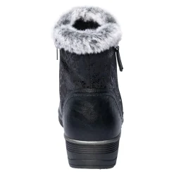 Kuschel-Stiefelette mit Leder „Mona“