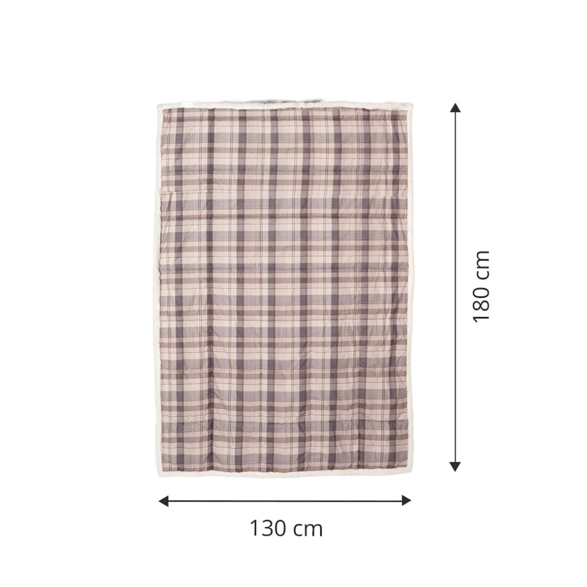 Kuschel-Wendedecke "Luxus", 180x130 cm